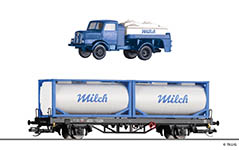 TILLIG Modellbahnen 502601 - TT - Set Milchtransport der DR, Ep.IV (Tillig TT-Club)